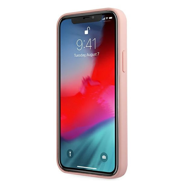 Guess GUHCP12SLSVSPI iPhone 12 mini 5.4&quot; pink/pink hardcase Script Vintage