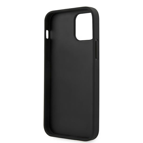 Guess Saffiano Vintage Script Case for iPhone 12 Pro Max 6.7" - Black
