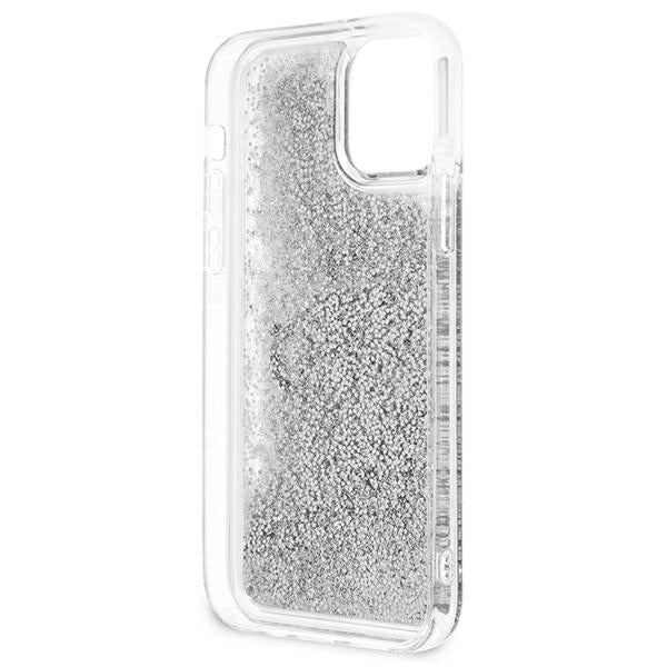 Guess GUHCP12LLG4GSI iPhone 12 Pro Max 6.7" silver/silver hardcase 4G Big Liquid Glitter