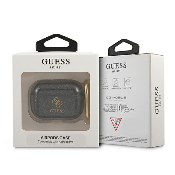 Guess GUAPUCG4GK AirPods Pro cover black/black Glitter Collection