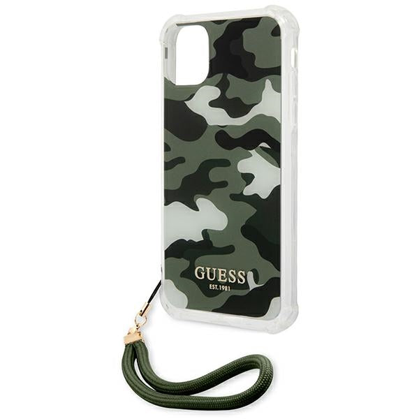Guess GUHCN61KSARKA iPhone 11 6.1" / Xr green/khaki hardcase Camo Collection