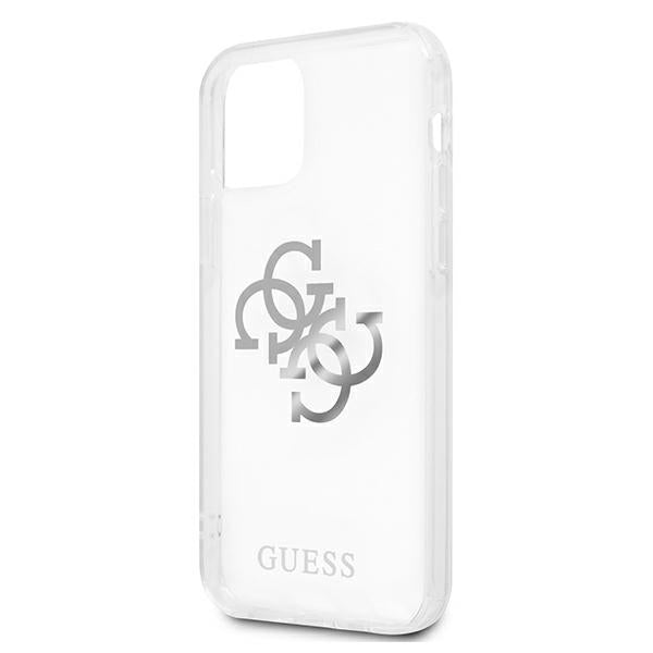 Guess GUHCP12LKS4GSI iPhone 12 Pro Max 6.7&quot; Transparent hardcase 4G Silver Charms Collection