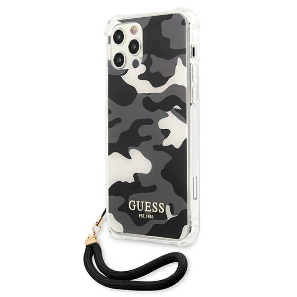 Guess GUHCP12LKSARBK iPhone 12 Pro Max 6.7" black/black hardcase Camo Collection