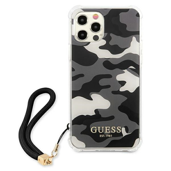 Guess GUHCP12LKSARBK iPhone 12 Pro Max 6.7&quot; black/black hardcase Camo Collection