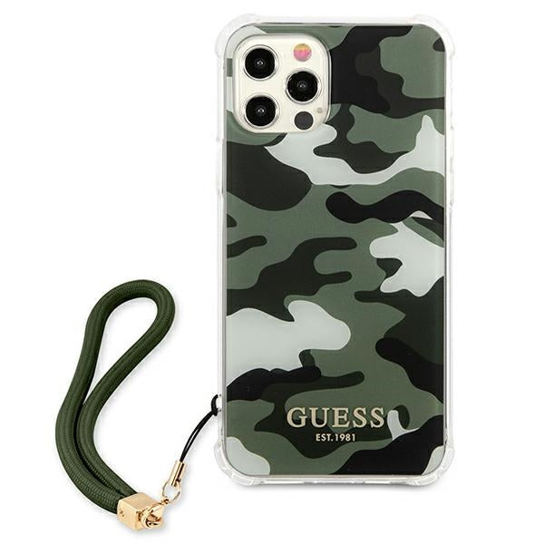 Guess GUHCP12LKSARKA iPhone 12 Pro Max 6.7" green/khaki hardcase Camo Collection