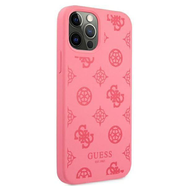 Guess GUHCP12LLSPEFU iPhone 12 Pro Max 6.7&quot; fuchsia/fuchsia hard case Peony Collection