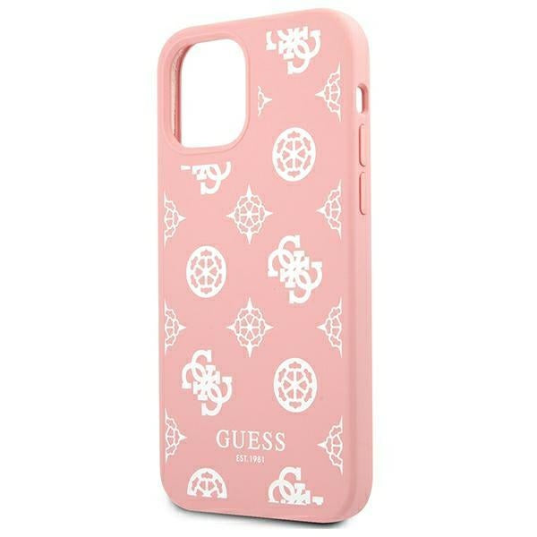 Guess GUHCP12LLSPEWPI iPhone 12 Pro Max 6.7&quot; pink/pink hard case Peony Collection