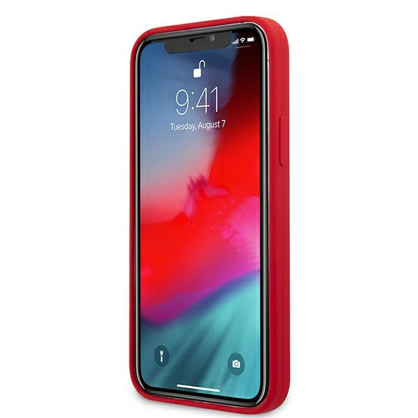 Guess GUHCP12LLSPEWRE iPhone 12 Pro Max 6.7" red/red hard case Peony Collection