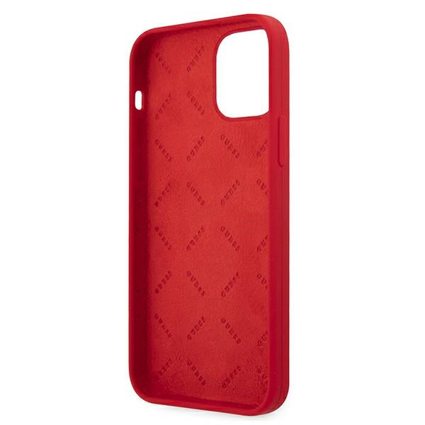 Guess GUHCP12LLSPEWRE iPhone 12 Pro Max 6.7&quot; red/red hard case Peony Collection