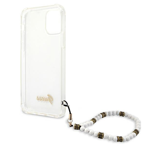 Guess GUHCP12MKPSWH iPhone 12/12 Pro 6.1&quot; Transparent Hardcase White Pearl