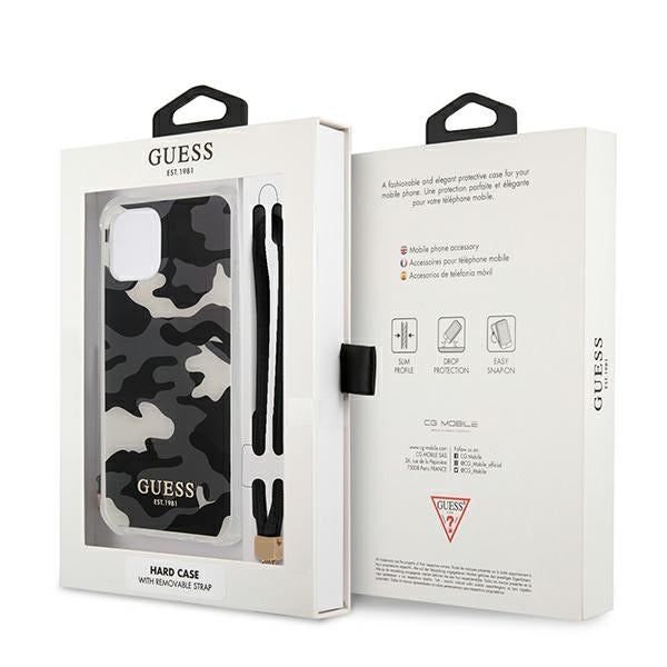 Guess GUHCP12MKSARBK iPhone 12/12 Pro 6.1" black/black hardcase Camo Collection