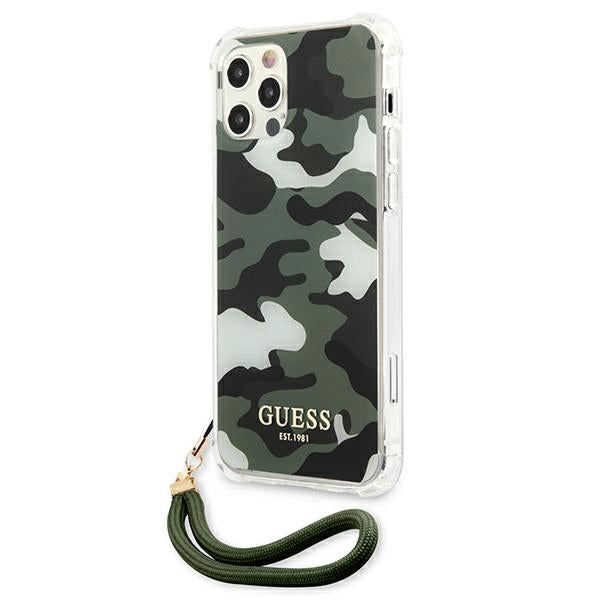 Guess GUHCP12MKSARKA iPhone 12/12 Pro 6.1&quot; green/khaki hardcase Camo Collection
