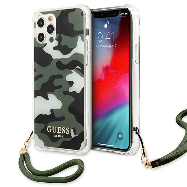 Guess GUHCP12MKSARKA iPhone 12/12 Pro 6.1&quot; green/khaki hardcase Camo Collection