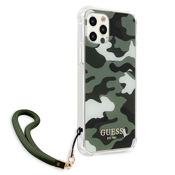 Guess GUHCP12MKSARKA iPhone 12/12 Pro 6.1&quot; green/khaki hardcase Camo Collection