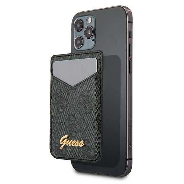 Guess Wallet Card Slot GUWMS4GTLBK MagSafe 4G grey/grey
