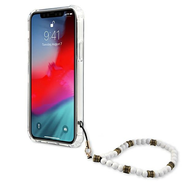 Guess GUHCP12LKPSWH iPhone 12 Pro Max 6.7" Transparent Hardcase White Pearl
