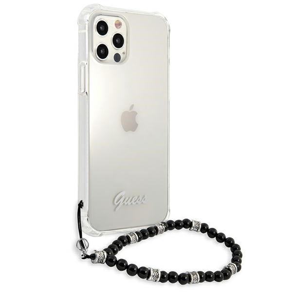 Guess GUHCP12MKPSBK iPhone 12/12 Pro 6.1&quot; Transparent hardcase Black Pearl