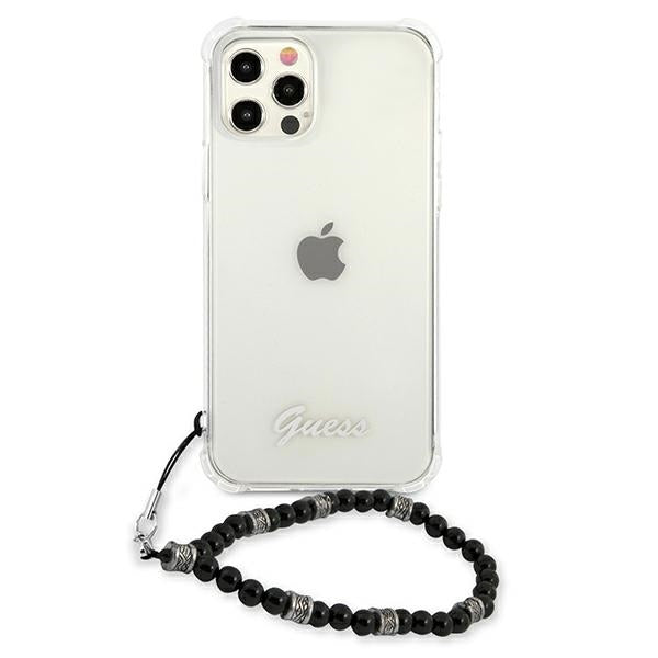 Guess GUHCP12MKPSBK iPhone 12/12 Pro 6.1" Transparent hardcase Black Pearl