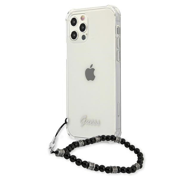 Guess GUHCP12MKPSBK iPhone 12/12 Pro 6.1" Transparent hardcase Black Pearl