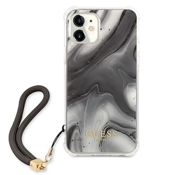 Guess GUHCP12SKSMAGR iPhone 12 mini 5.4" grey/grey hardcase Marble Collection