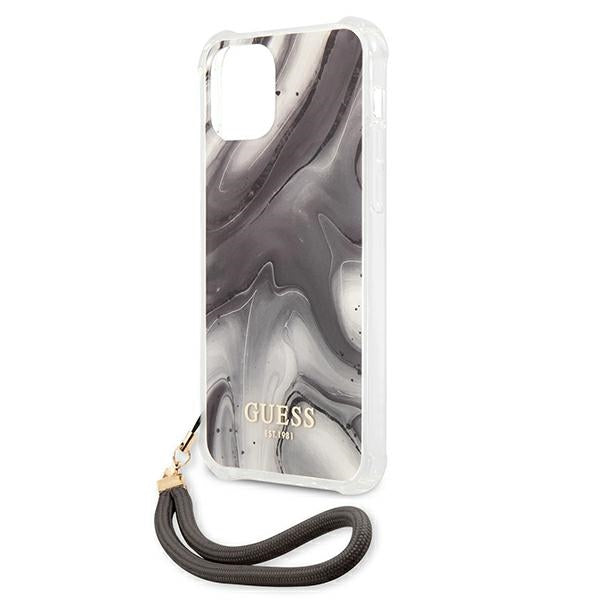 Guess GUHCP12SKSMAGR iPhone 12 mini 5.4" grey/grey hardcase Marble Collection
