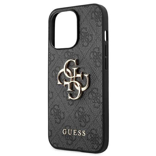 Guess GUHCP13L4GMGGR iPhone 13 Pro / 13 6.1" grey/grey hardcase 4G Big Metal Logo