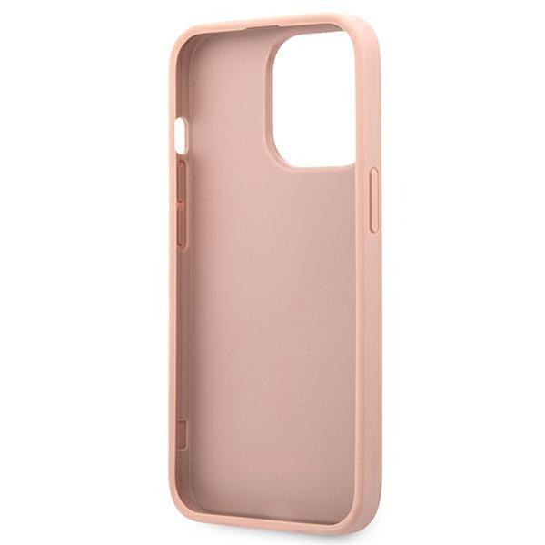 Guess GUHCP13XPSASBPI iPhone 13 Pro Max 6.7" pink/pink hardcase Saffiano Stripe