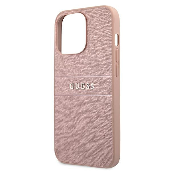 Guess GUHCP13XPSASBPI iPhone 13 Pro Max 6.7&quot; pink/pink hardcase Saffiano Stripe