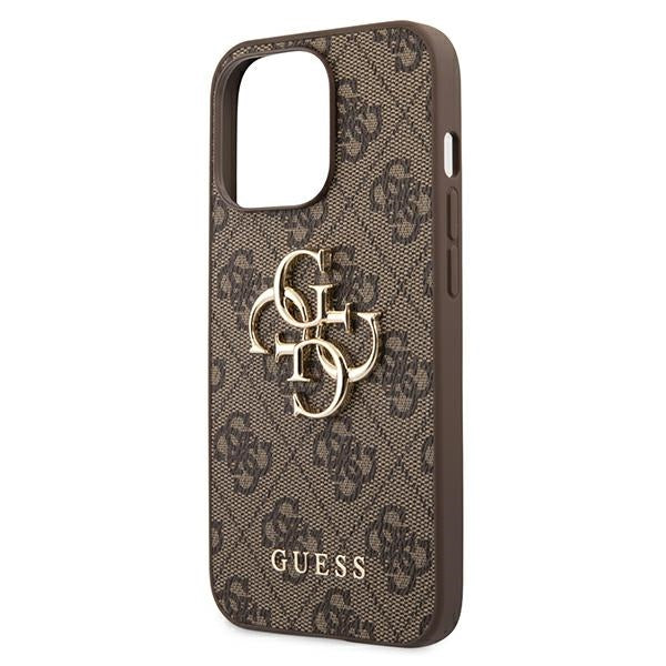 Guess GUHCP13L4GGMBR iPhone 13 Pro / 13 6.1" brown/brown hardcase 4G Big Metal Logo
