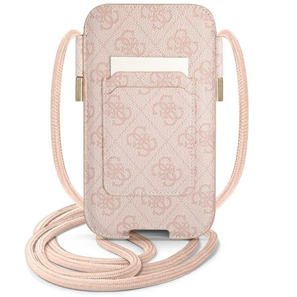 Guess 4G Big Metal Logo 6.7'' Handbag - Pink