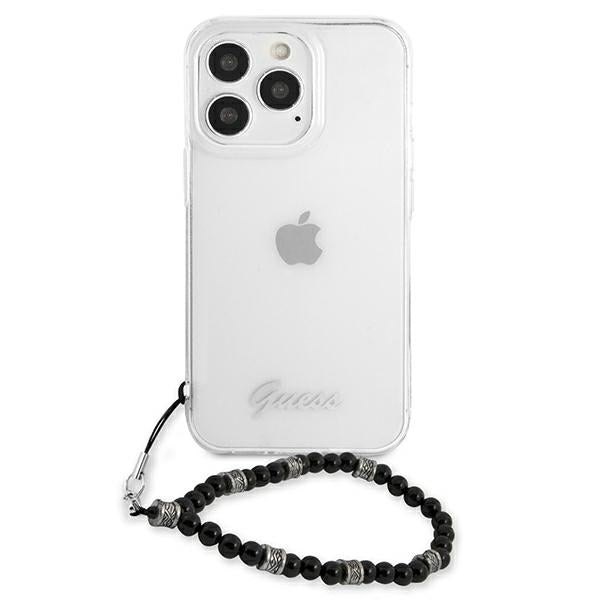 Guess GUHCP13LKPSBK iPhone 13 Pro / 13 6.1" Transparent hard case Black Pearl