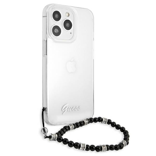 Guess GUHCP13LKPSBK iPhone 13 Pro / 13 6.1" Transparent hard case Black Pearl
