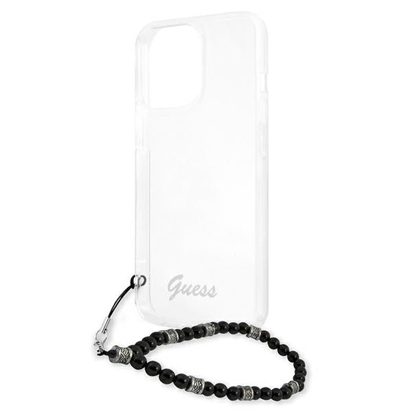 Guess GUHCP13LKPSBK iPhone 13 Pro / 13 6.1" Transparent hard case Black Pearl