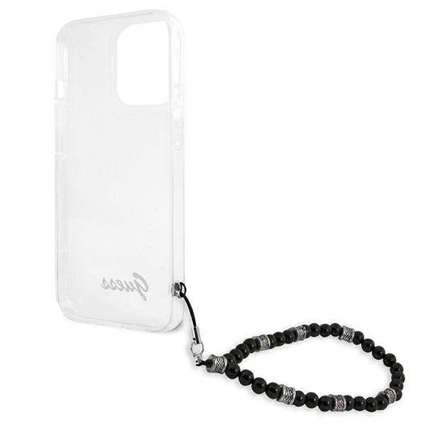 Guess GUHCP13LKPSBK iPhone 13 Pro / 13 6.1" Transparent hard case Black Pearl