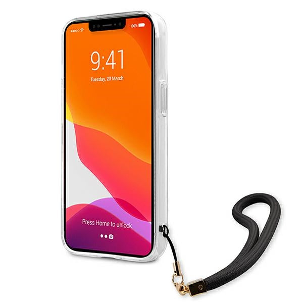 Guess GUHCP13MKCABBK iPhone 13 6.1&quot; black/black hardcase Camo Strap Collection