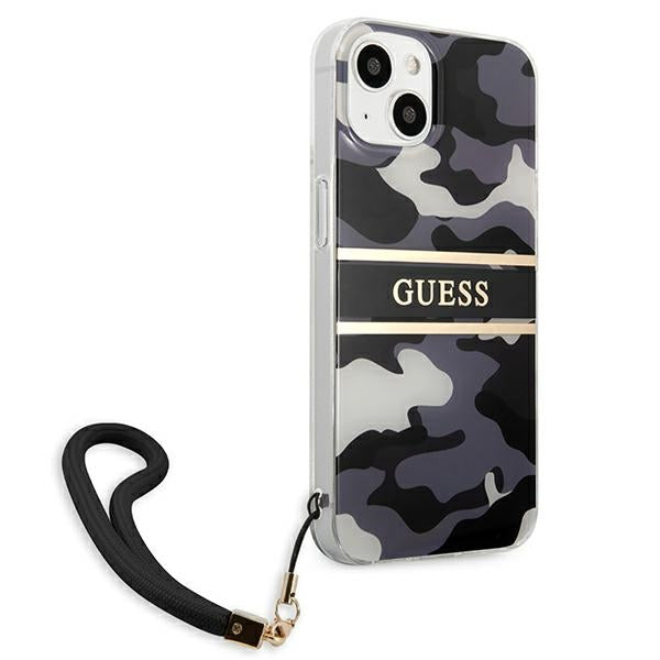 Guess GUHCP13MKCABBK iPhone 13 6.1&quot; black/black hardcase Camo Strap Collection