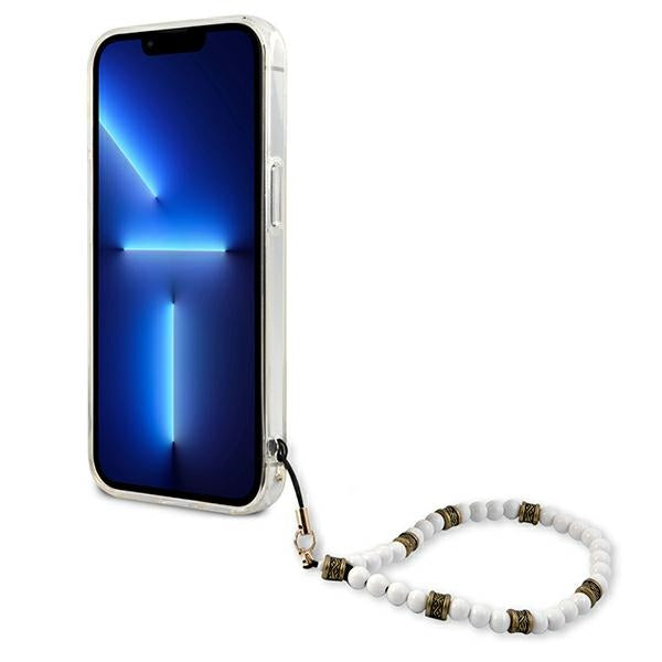 Guess GUHCP13MKPSWH iPhone 13 6.1" Transparent hardcase White Pearl