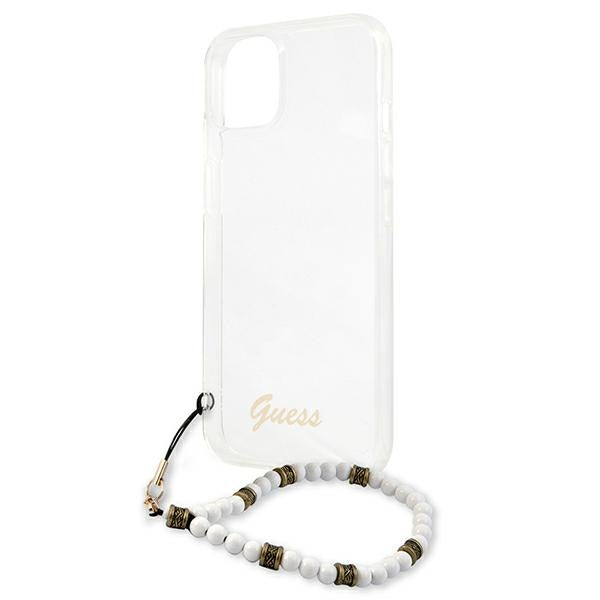 Guess GUHCP13MKPSWH iPhone 13 6.1&quot; Transparent hardcase White Pearl