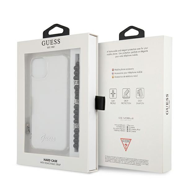 Guess GUHCP13SKPSBK iPhone 13 mini 5.4" Transparent hardcase Black Pearl