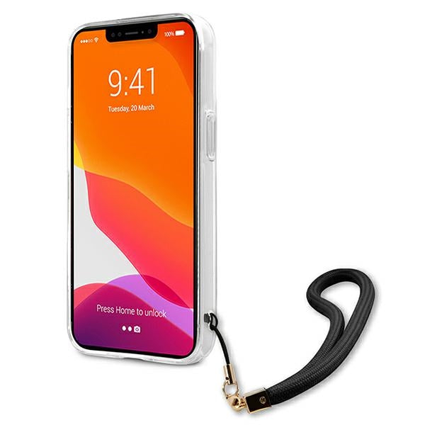 Guess GUHCP13XKCABBK iPhone 13 Pro Max 6.7&quot; black/black hardcase Camo Strap Collection