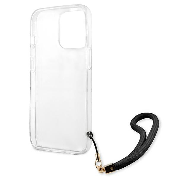 Guess GUHCP13XKCABBK iPhone 13 Pro Max 6.7" black/black hardcase Camo Strap Collection