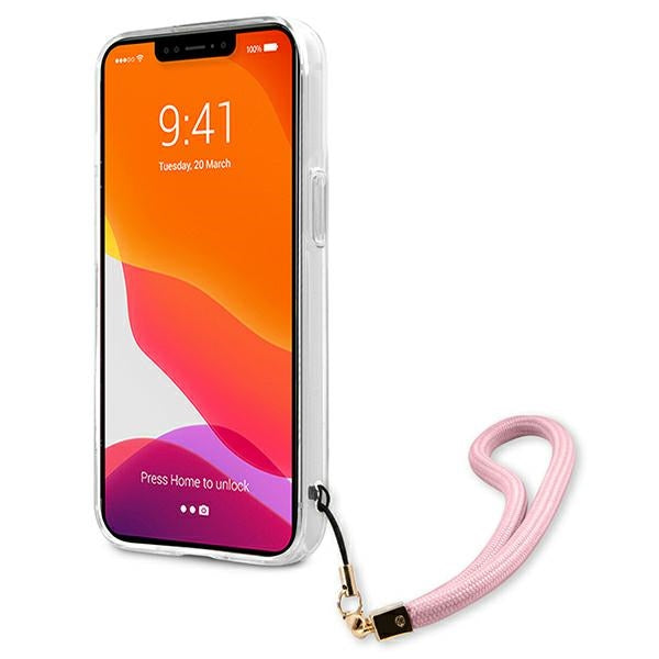 Guess GUHCP13XKCABPI iPhone 13 Pro Max 6.7" pink/pink hardcase Camo Strap Collection