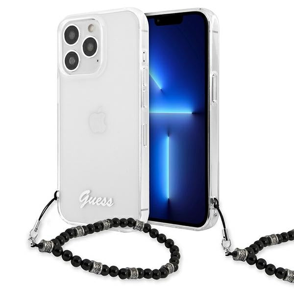 Guess GUHCP13XKPSBK iPhone 13 Pro Max 6.7&quot; Transparent hardcase Black Pearl