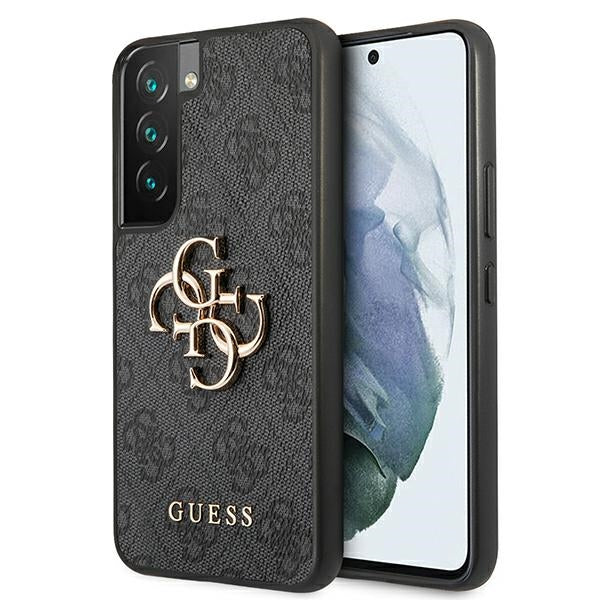 Guess 4G Big Metal Logo Case for Samsung Galaxy S22 - Gray