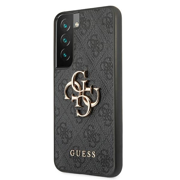 Guess 4G Big Metal Logo Case for Samsung Galaxy S22 - Gray