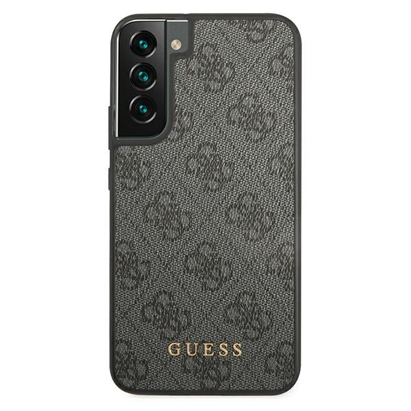 Guess GUHCS22SG4GFGR S22 S901 gray/gray hard case 4G Metal Gold Logo