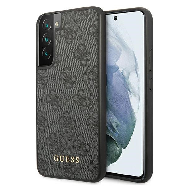 Guess GUHCS22SG4GFGR S22 S901 gray/gray hard case 4G Metal Gold Logo