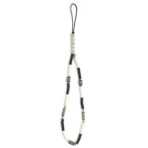 Guess pendant GUSTBCKH Phone Strap black-white/black-white Heishi Beads