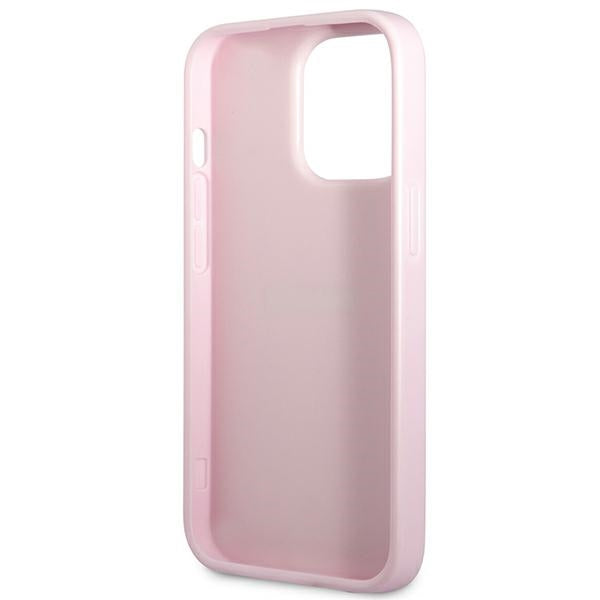 Guess GUHCP13LPSASBPU iPhone 13 Pro / 13 6.1" purple/purple Saffiano Hot Stamp & Metal Logo