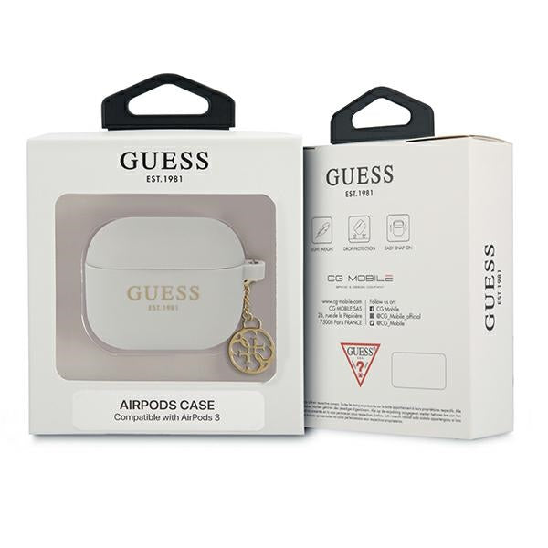 Guess GUA3LSC4EG AirPods 3 cover grey/grey Silicone Charm 4G Collection